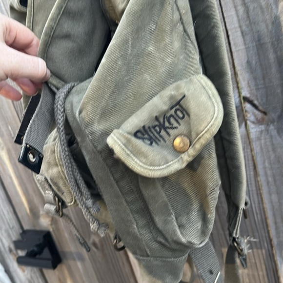 Slipknot Canvas Drawstring Vintage Backpack Y2K Bioworld - Picture 4 of 14